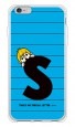 letter＆boy ブルー S design by PansonWorks（ソフトTPU半透明） / SECOND SKIN|平面プリント/ソフトTPU|PansonWorks