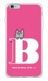 letter＆cat ピンク B design by PansonWorks（ソフトTPU半透明） / SECOND SKIN|平面プリント/ソフトTPU|PansonWorks
