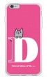 letter＆cat ピンク D design by PansonWorks（ソフトTPU半透明） / SECOND SKIN|平面プリント/ソフトTPU|PansonWorks