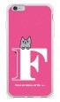 letter＆cat ピンク F design by PansonWorks（ソフトTPU半透明） / SECOND SKIN|平面プリント/ソフトTPU|PansonWorks