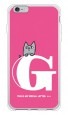 letter＆cat ピンク G design by PansonWorks（ソフトTPU半透明） / SECOND SKIN|平面プリント/ソフトTPU|PansonWorks