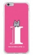 letter＆cat ピンク I design by PansonWorks（ソフトTPU半透明） / SECOND SKIN|平面プリント/ソフトTPU|PansonWorks