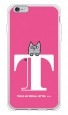 letter＆cat ピンク T design by PansonWorks（ソフトTPU半透明） / SECOND SKIN|平面プリント/ソフトTPU|PansonWorks