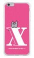 letter＆cat ピンク X design by PansonWorks（ソフトTPU半透明） / SECOND SKIN|平面プリント/ソフトTPU|PansonWorks