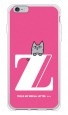 letter＆cat ピンク Z design by PansonWorks（ソフトTPU半透明） / SECOND SKIN|平面プリント/ソフトTPU|PansonWorks