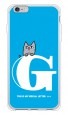 letter＆cat ブルー G design by PansonWorks（ソフトTPU半透明） / SECOND SKIN|平面プリント/ソフトTPU|PansonWorks
