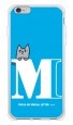 letter＆cat ブルー M design by PansonWorks（ソフトTPU半透明） / SECOND SKIN|平面プリント/ソフトTPU|PansonWorks