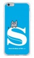 letter＆cat ブルー S design by PansonWorks（ソフトTPU半透明） / SECOND SKIN|平面プリント/ソフトTPU|PansonWorks