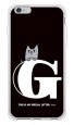 letter＆cat ブラック G design by PansonWorks（ソフトTPU半透明） / SECOND SKIN|平面プリント/ソフトTPU|PansonWorks