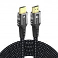 iVANKY VBA61 1m Grey & Black Ultra HD 8K HDMI 2.1 Cable ȥ HD 8K HDMI 2.1 ֥ HDMI to HDMI TV ƥ ѥ PC Ρȥѥ Monitor ˥  Υ 㸺 ͥ줿 