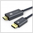 iVANKY VBC61 2m Grey & Black DisplayPort to HDMI Cable ǥץ쥤ݡ to HDMI ֥ 4K@60Hz TV ƥ ѥ PC Ρȥѥ Monitor ˥  Υ 㸺 ͥ줿  ꥢ