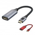 iVANKY VBK11(Grey & Black) VBK13(Red) 20cm USB-C to HDMI Adapter 4K/60Hz Displayport Alternate Mode Ѵץ Thunderbolt 3 HDMI iPad Pro Macbook Pro Macbook Air ChromeBook Pixel XPS Galaxy ͵  å