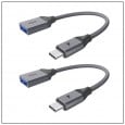  20cm Type-C ( Thunderbolt 3 )  to USB A adapter -C ܥ3  to USB A ץ Ѵ ץ Thunderbolt 3 USB-C Type-C TypeC C USB A USB 3.0 mac ѥ ޥ ޡȥե ֥å