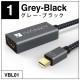 iVanky VBL01 VBL03 0.2m Grey & Black Silver Mini DisplayPort to HDMI Ѵץ Thunderbolt 2 to HDMI ߥ˥ǥץ쥤ݡ ܥ Apple Mac Macbook Air Pro iMac Microsoft Surface Pro Dock,TV