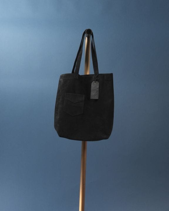 Suede Tote bag / BLACK