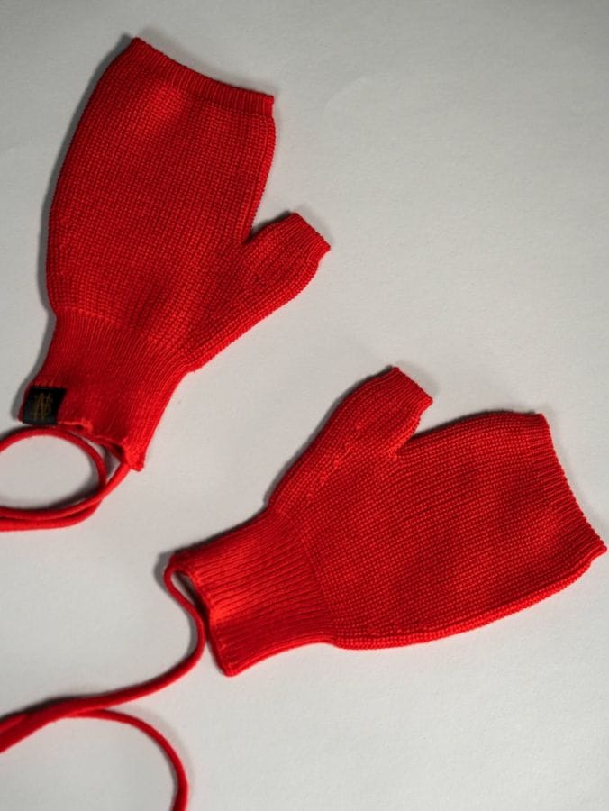 SOLID WOOL UNIT GLOVES