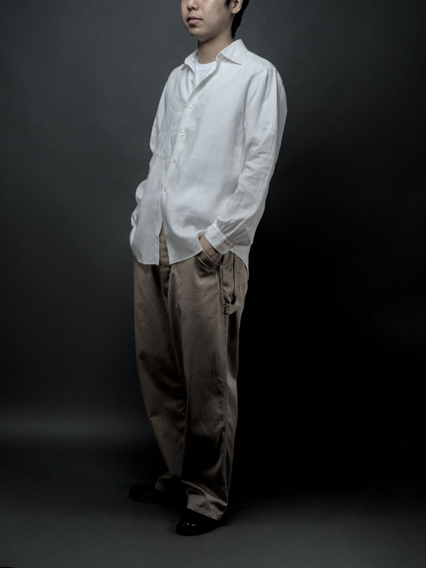 Windsor wide collar shirt Hand-sewn 