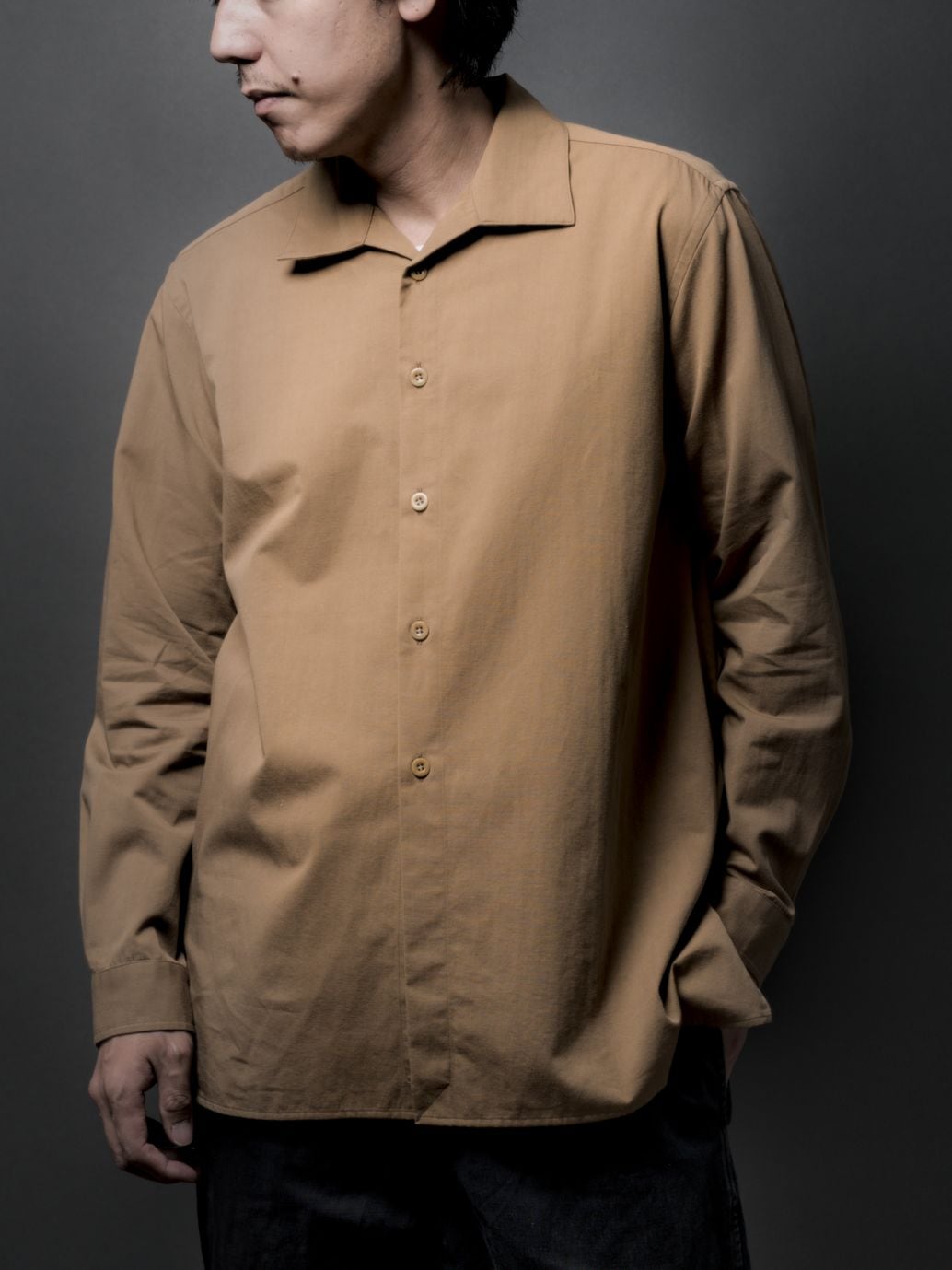 Classic Open Over Shirt / Vintage Twill