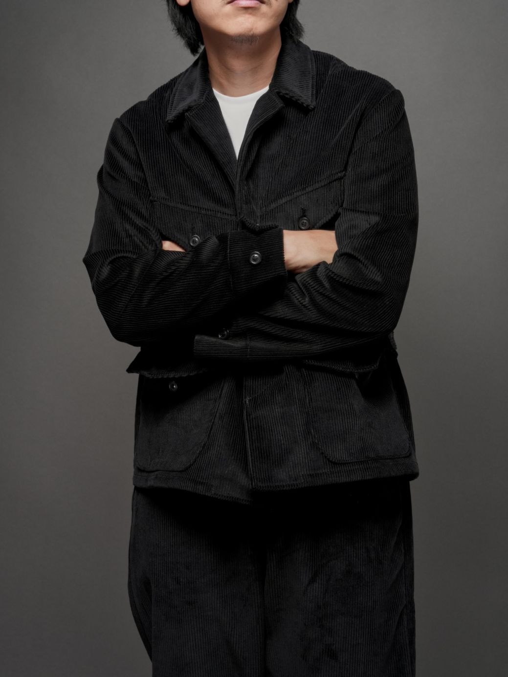 FRENCH HUNTING JACKET／BLACK CORDUROY