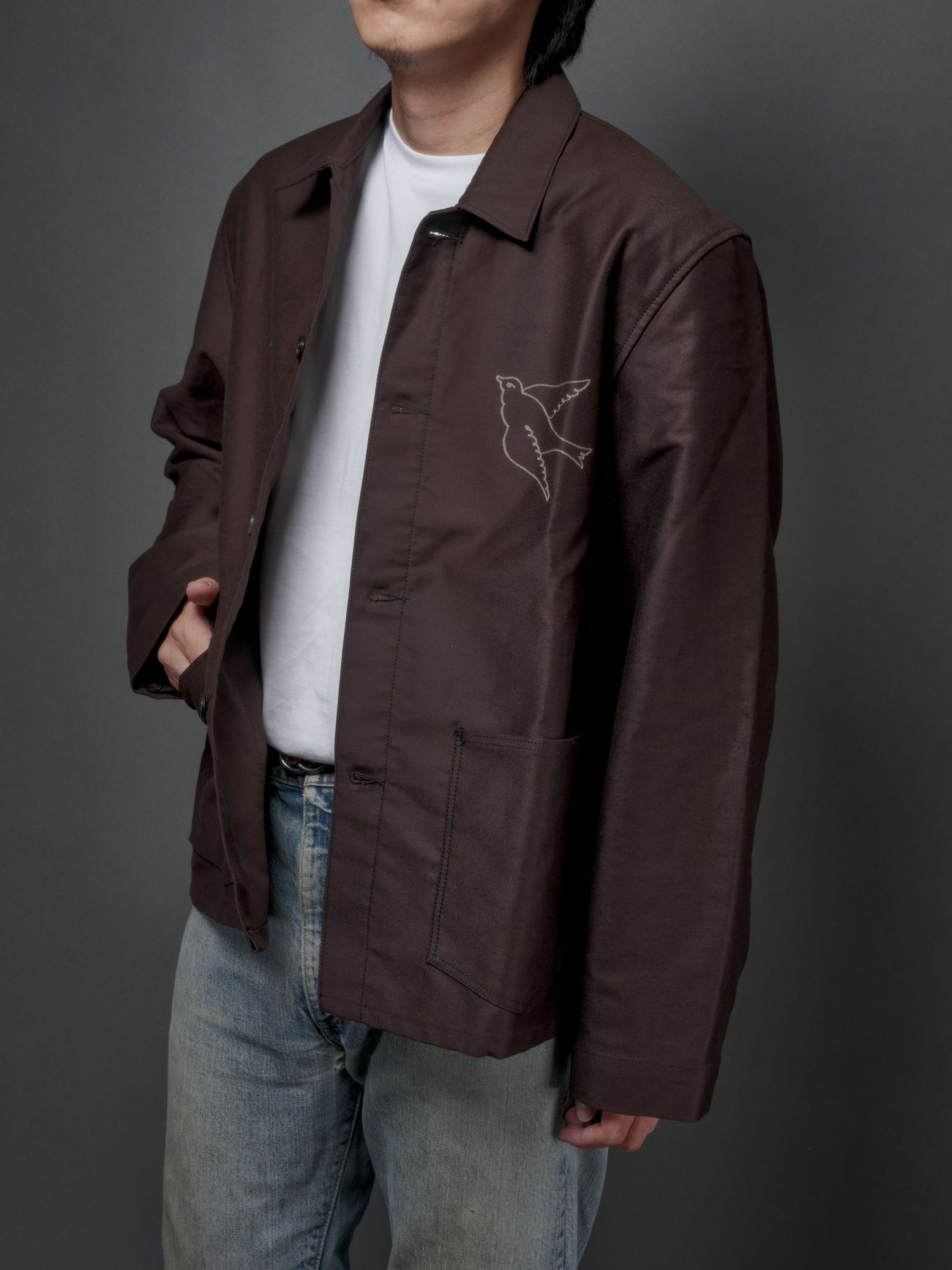 Cathedral For FRENCH WORKER JACKET／BROWN MOLESKIN