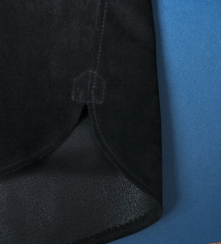 Suede Dress Shirt / BLACK