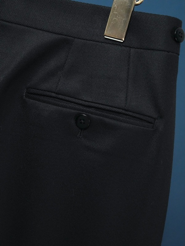 【Single-pleated】One-pleat wool trousers