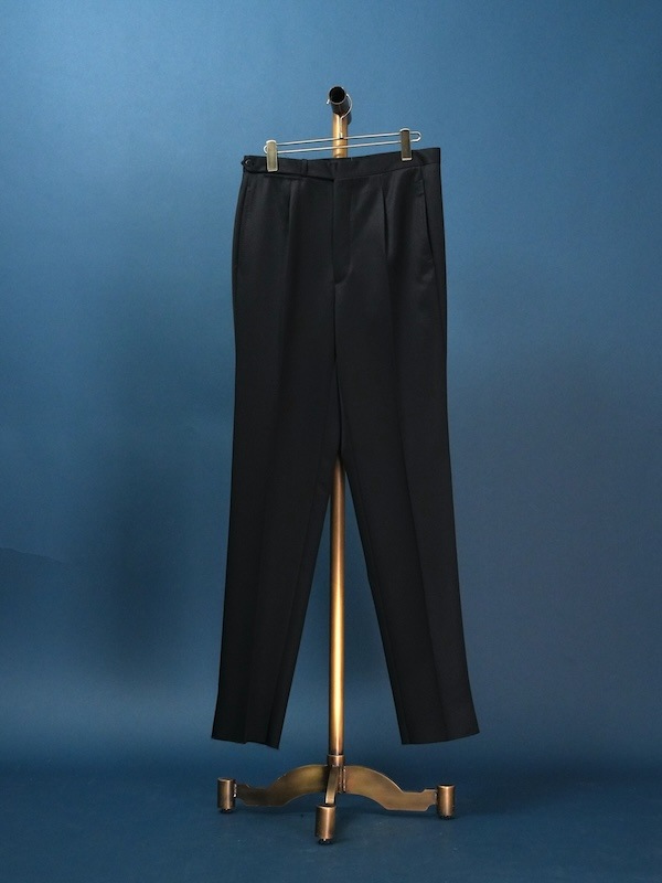 【Single-pleated】One-pleat wool trousers
