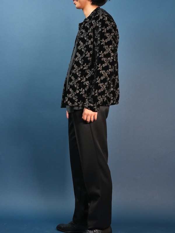 【Single-pleated】One-pleat wool trousers