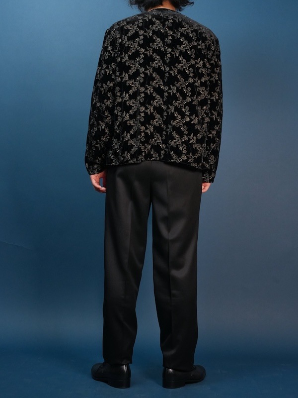 【Single-pleated】One-pleat wool trousers