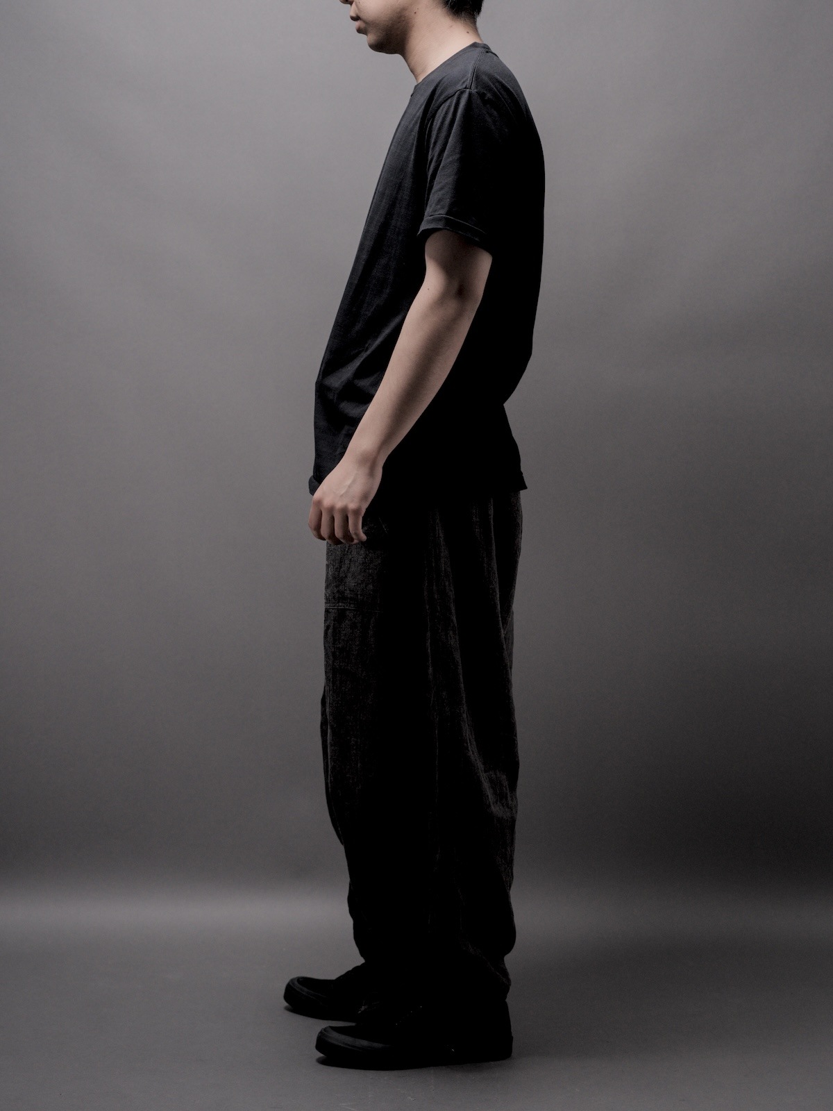 Drawstring over pants / Ink Dyed