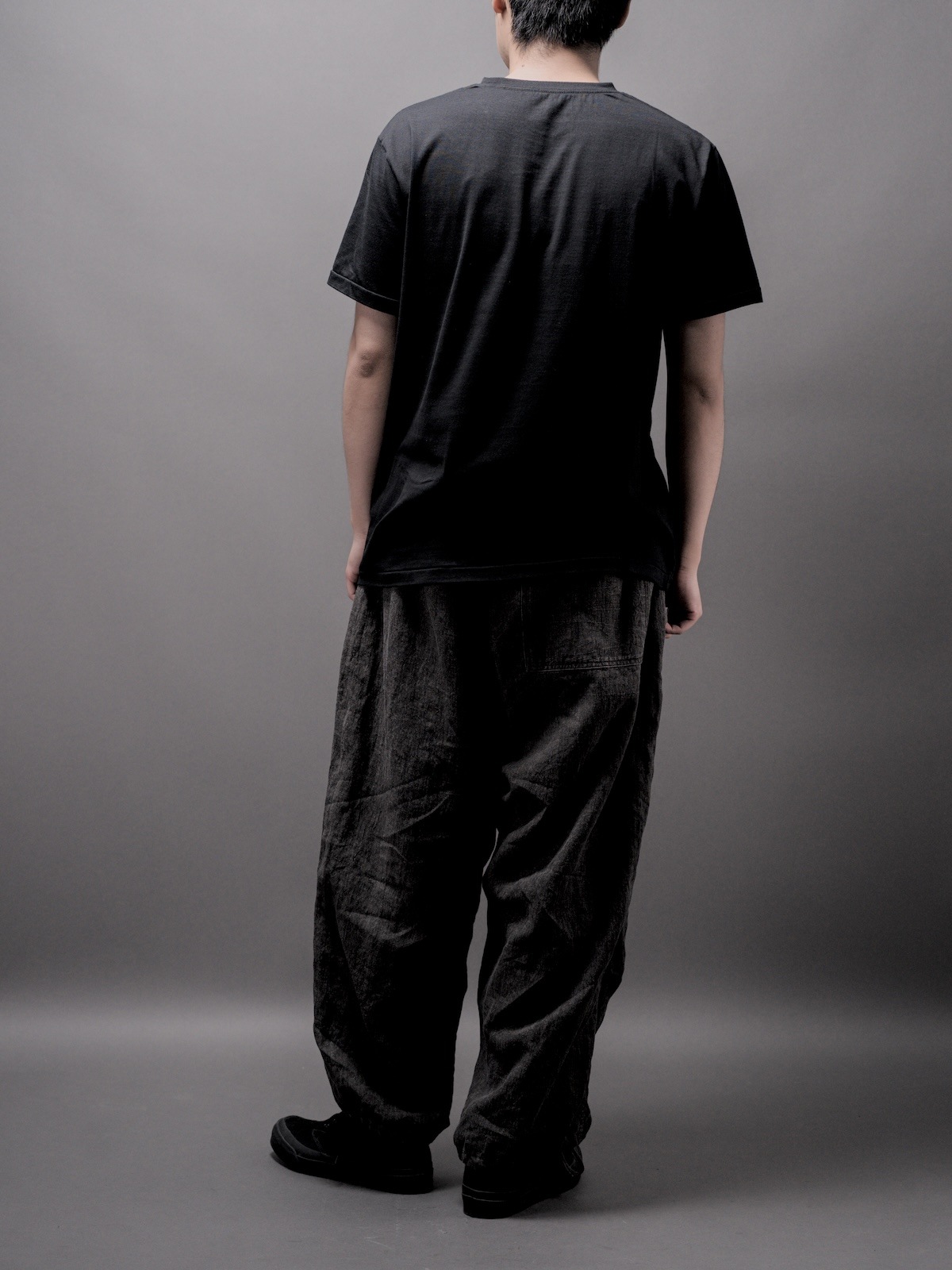 Drawstring over pants / Ink Dyed