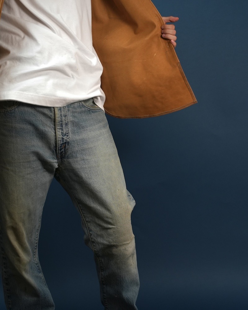 Suede Dress Shirt / CAMEL