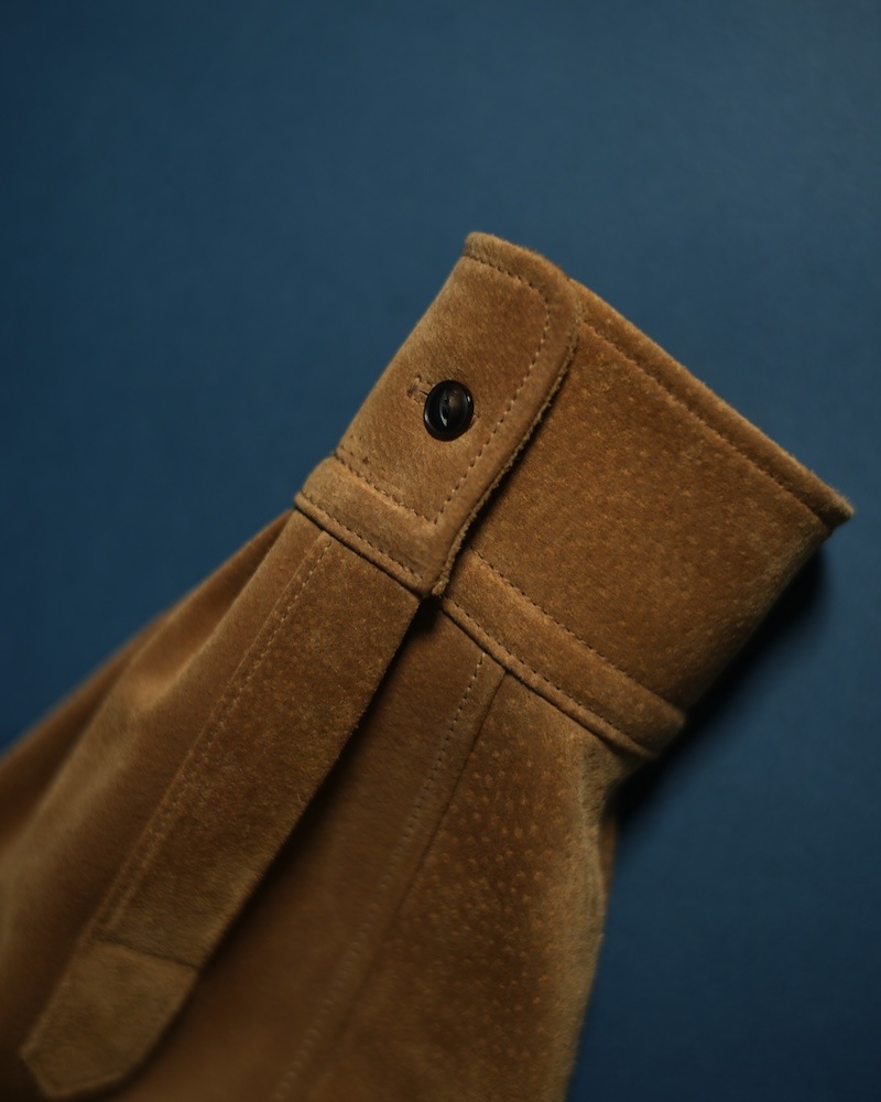 Suede Dress Shirt / CAMEL