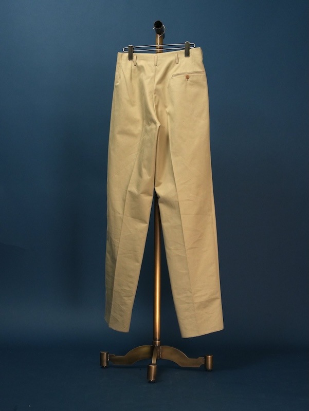 【Hollywood】Two-pleats cotton trousers