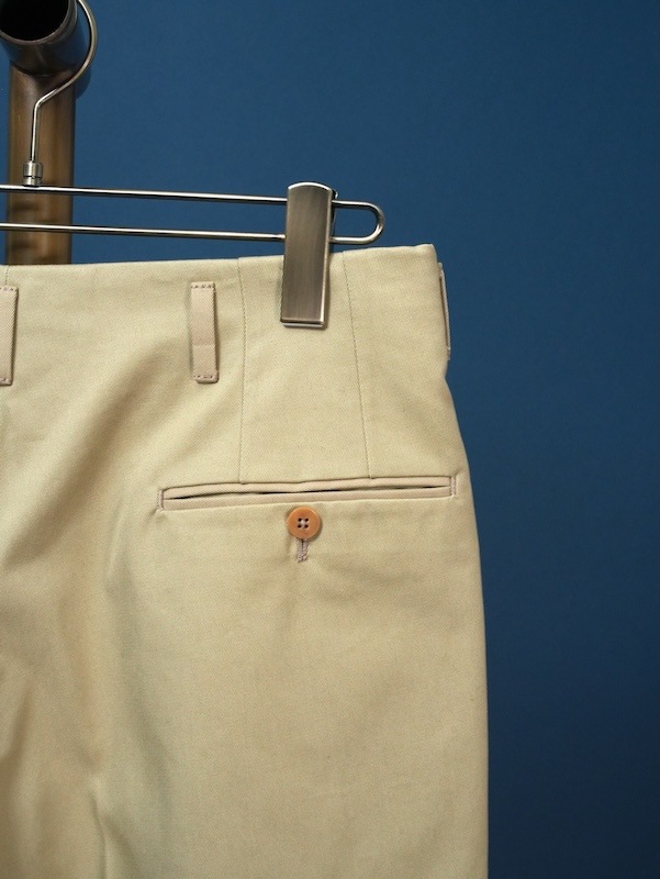 【Hollywood】Two-pleats cotton trousers