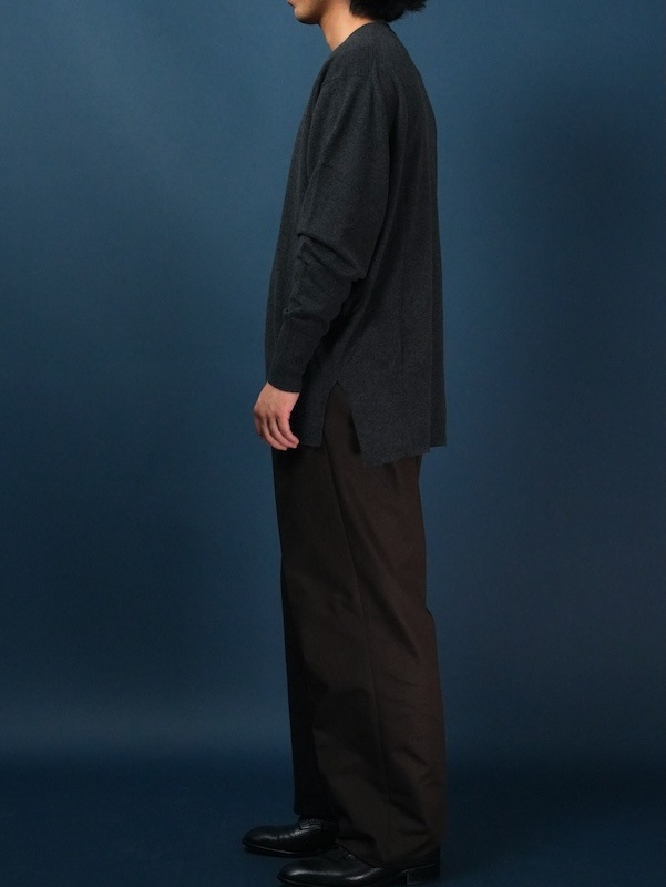 【Hollywood】Two-pleats cotton trousers