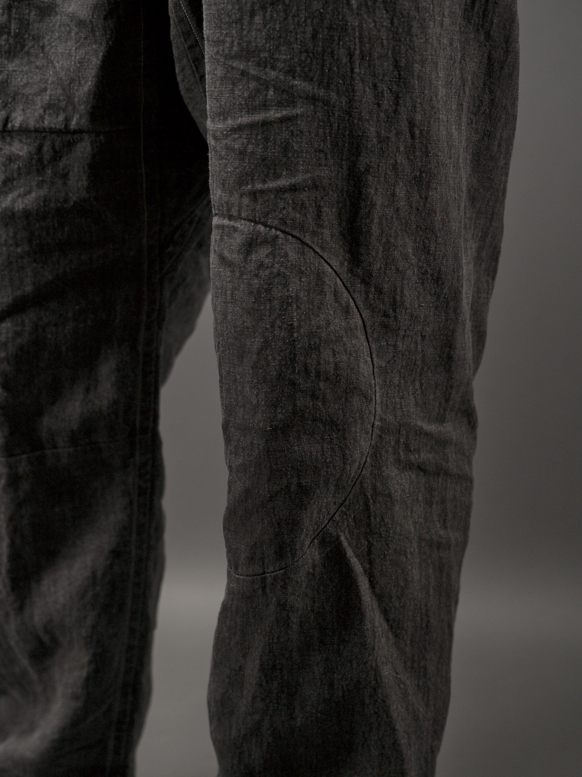 Drawstring Numbering pants / Ink Dyed