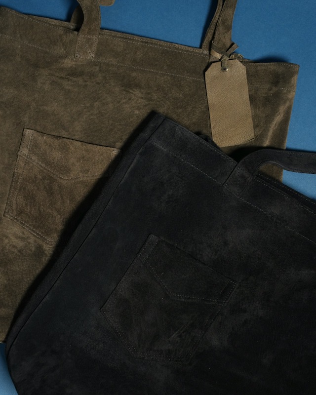 Suede Tote bag / Dark BROWN