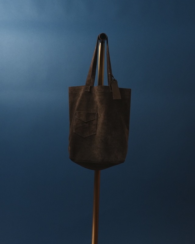 Suede Tote bag / Dark BROWN