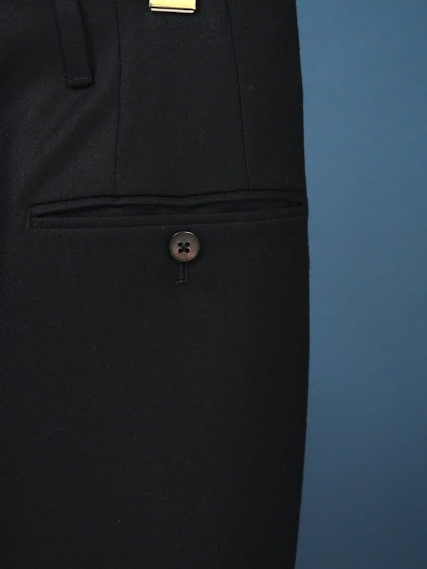 【Hollywood】Two-pleats flannel trousers