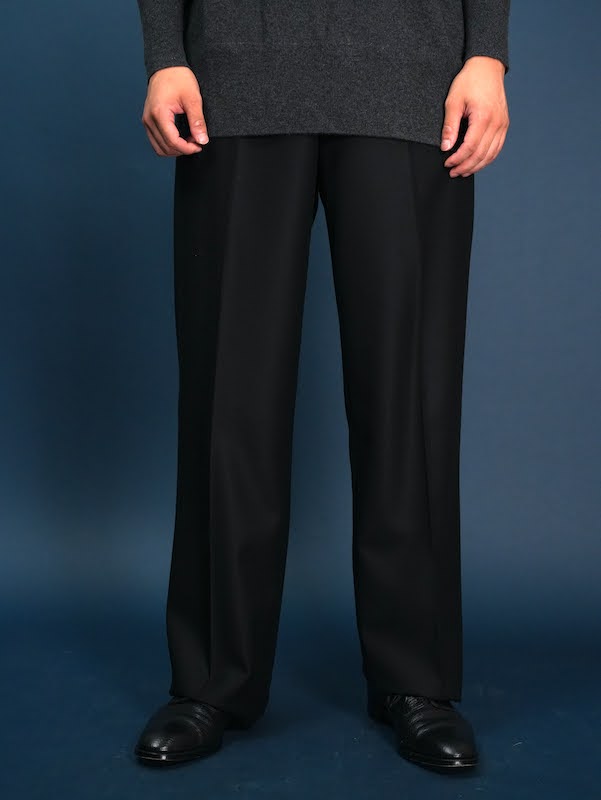 【Hollywood】Two-pleats flannel trousers