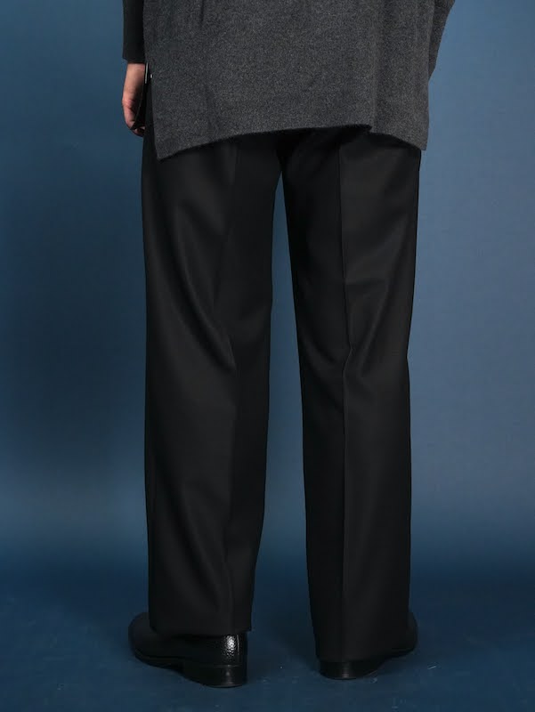 【Hollywood】Two-pleats flannel trousers