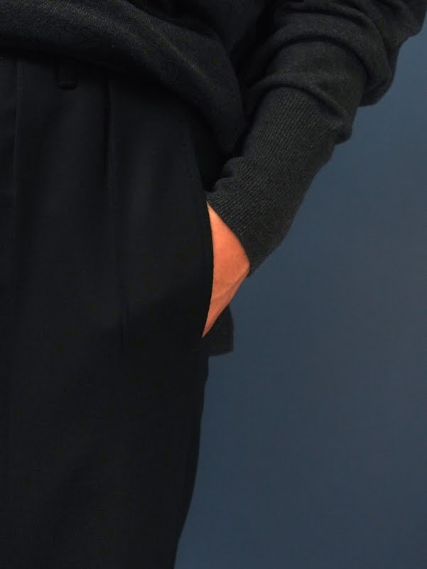 【Hollywood】Two-pleats flannel trousers