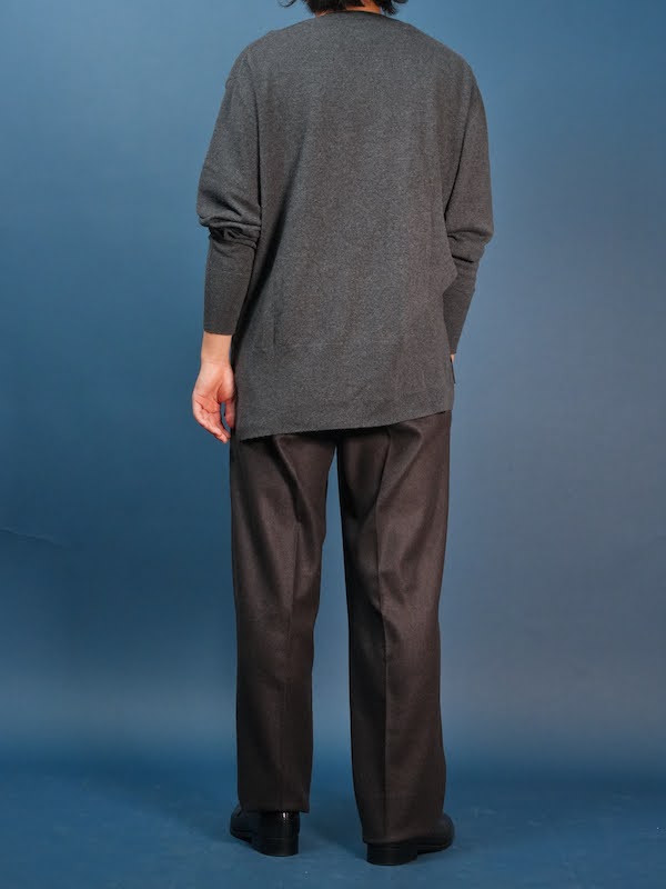 【Hollywood】Two-pleats Melton trousers