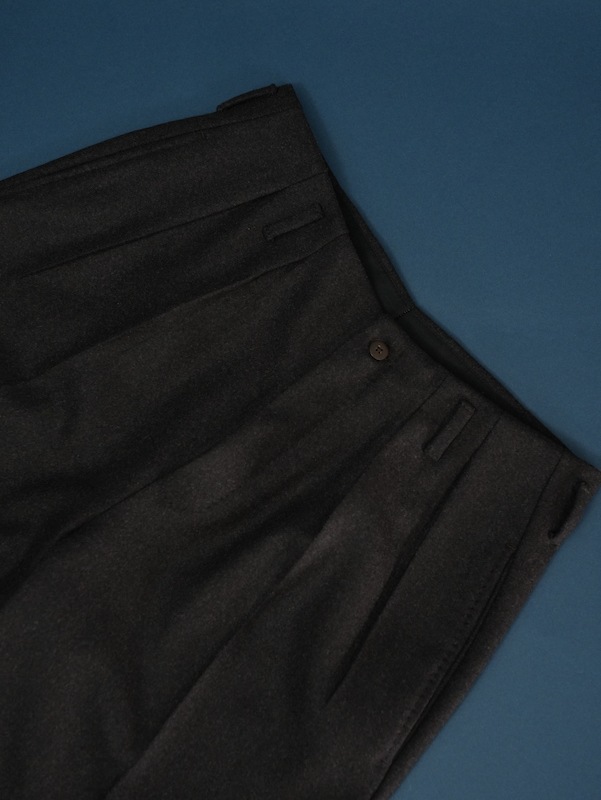 【Hollywood】Two-pleats Melton trousers