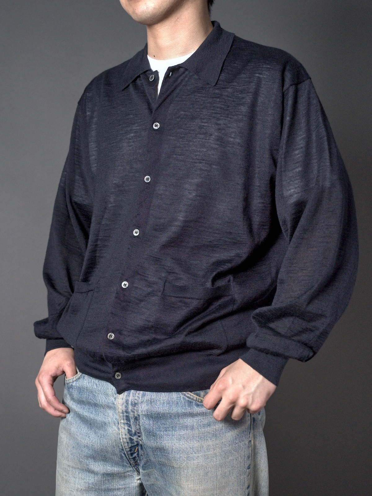 CHOMA POLO CARDIGAN | BRAND,BATONER | CATHEDRAL