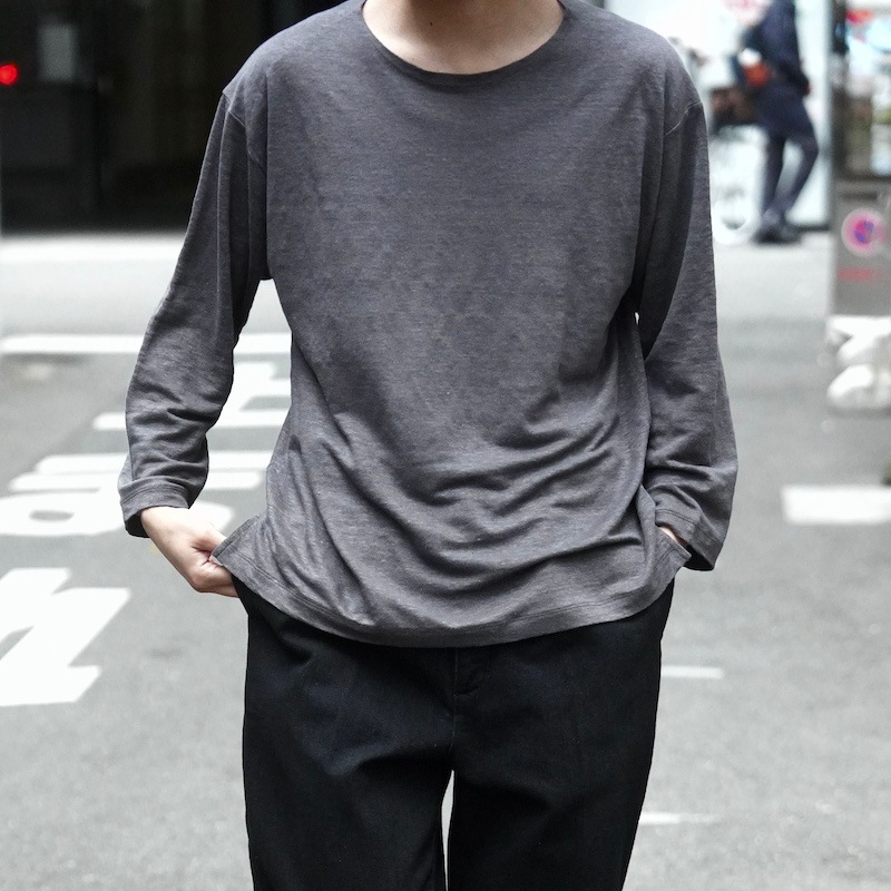 トップス BATONER NORMANDY LINEN BASQUE SHIRT Men NORMANDY LINEN BASQUE SHIRT - BATONER｜ONLINE STORE