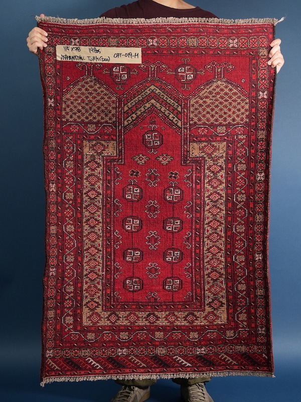 【80's Vintage rug】190×111cm　アフガン　トルクメン 80's Vintage rug】190×111cm アフガン トルクメン - メルカリ