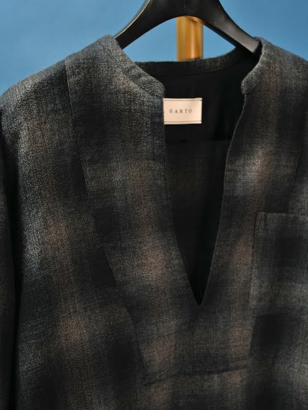 OMBRE CHECK SKIPPER BLOUSE							