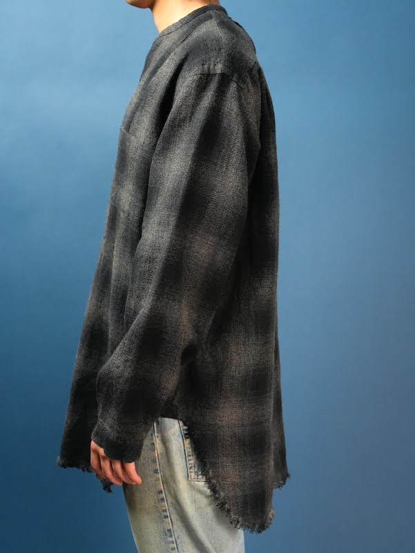 OMBRE CHECK SKIPPER BLOUSE							